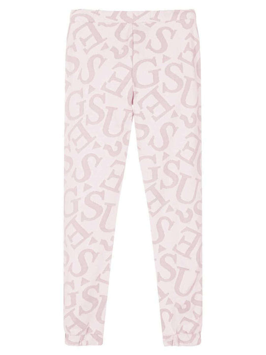 Guess Copilăresc Pantalon de Trening Roz 2buc