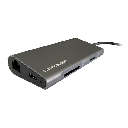 LC-Power USB-C Докинг станция с HDMI 4K Ethernet Черен (LC-HUB-MULTI-5)