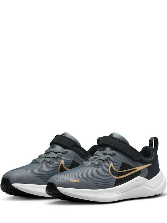 Downshifter Downshifter 12 Waterproof Kids Sports Shoes Running with Hoop & Loop Closure Cool Grey / Black