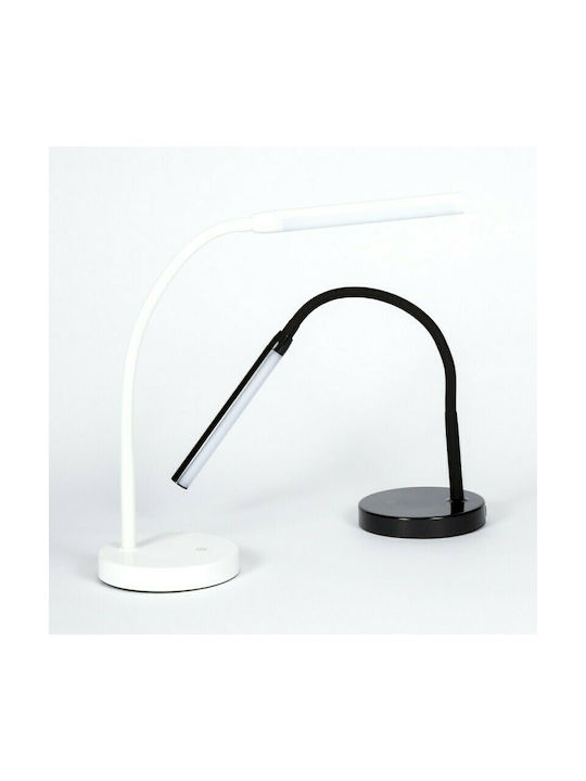 VK Lighting LED Φωτιστικό Γραφείου με Εύκαμπτο Βραχίονα σε Μαύρο Χρώμα