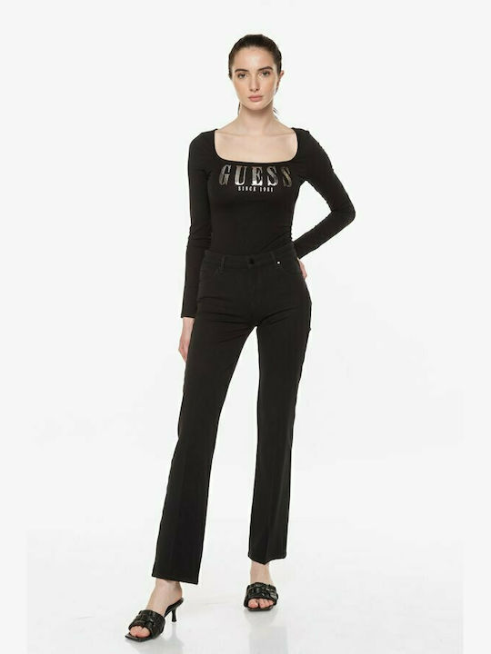 Guess Beck Women's Jean Trousers in Skinny Fit Black