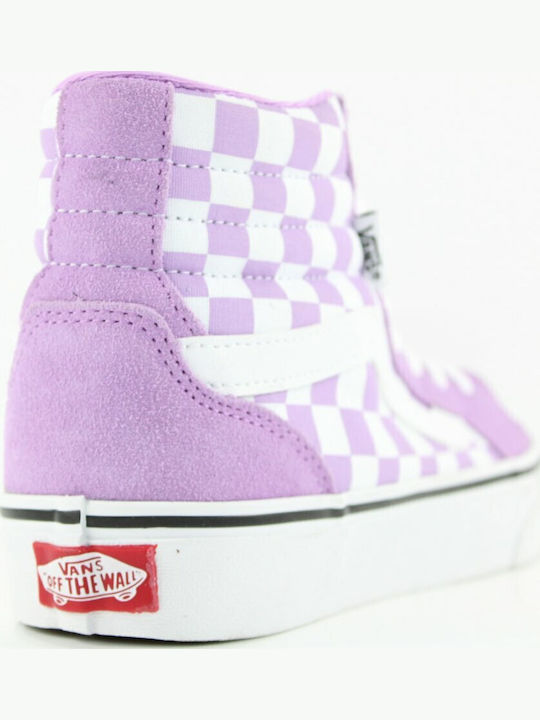 Filmore Checkerboard Boots Purple