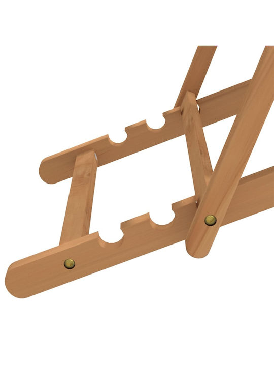 Сезлонг с Подлакътници & Бял Плат 60x126x87.5см