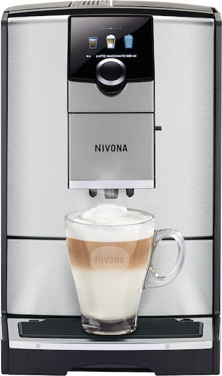 Nivona Romatica 799 Αυτόματη Μηχανή Espresso 1450W Πίεσης 15bar για Cappuccino με Μύλο Άλεσης Ασημί