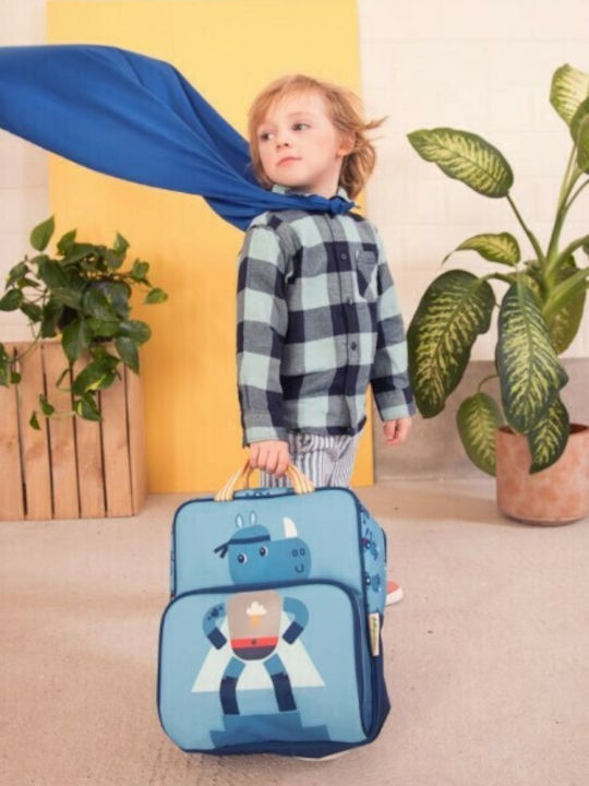 Lilliputiens Super Marius Schulranzen Rucksack Kindergarten in Hellblau Farbe