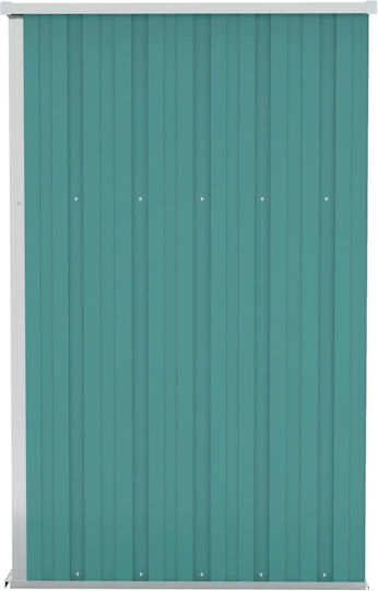 Metallic Garden Warehouse Galvanized Green with Air Vents L1.18xW1xH1.78m