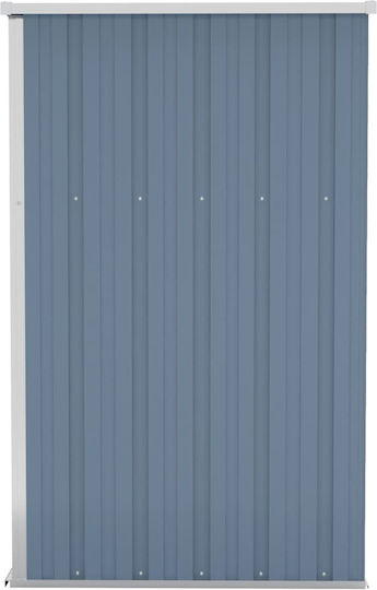 Metallic Garden Shed Galvanized Grey with Air Vents M1.18xW1xH1.78m