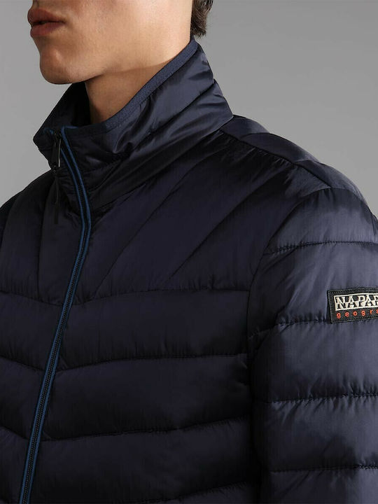 Aerons Зимно Мъжко Якето Puffer Водоустойчиво Тъмносин