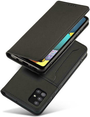 Hurtel Magnet Card Wallet Δερματίνης Μαύρο (Galaxy A13 5G)