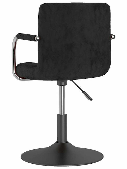 Swivel Visitor Chair with Arms Μαύρη 48x47x71cm 4pcs