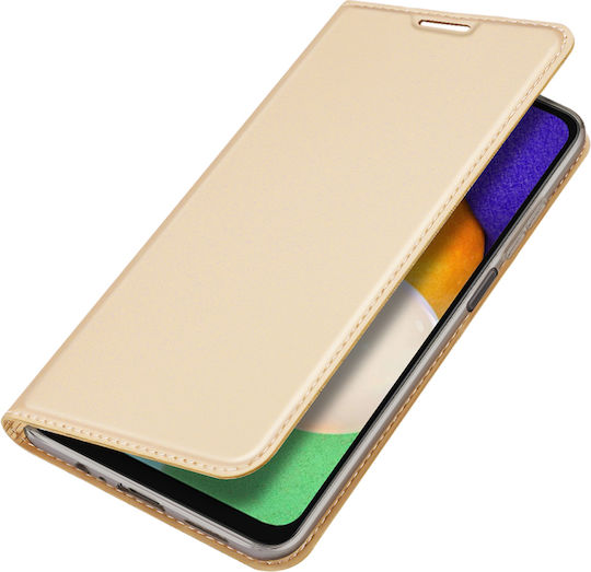 Dux Ducis Skin Pro Книга Изкуствена кожа Златист (Galaxy A13 5G)
