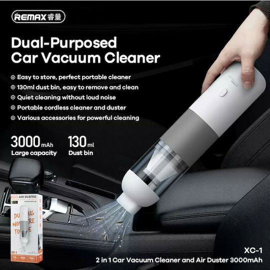 Remax Rechargeable Car Handheld Vacuum 12V White