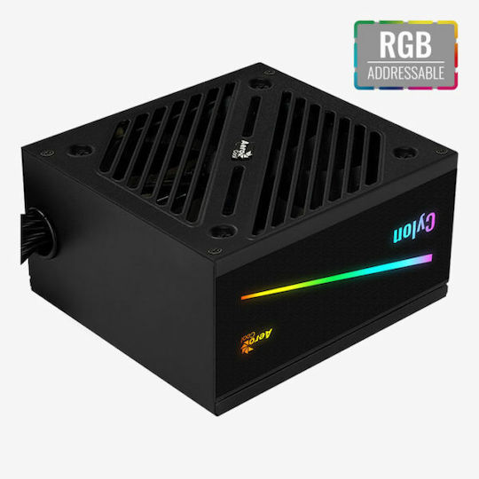 Aerocool Cylon 500W Μαύρο Τροφοδοτικό Υπολογιστή Full Wired 80 Plus Standard