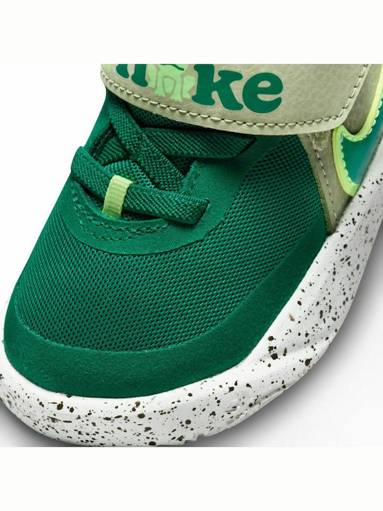 Hustle Hustle Kids Sports Shoes Running with Hoop & Loop Closure Green