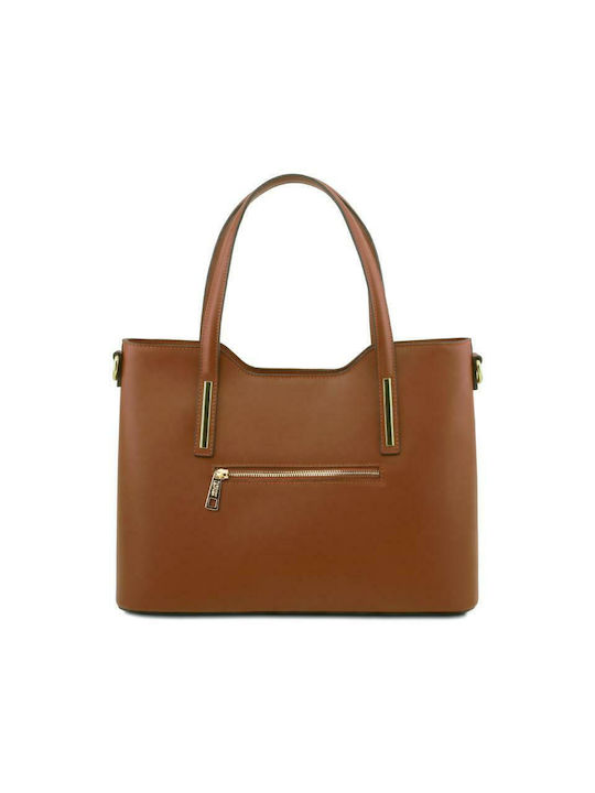 Olimpia Leather Women's Bag Handbag Tabac Brown