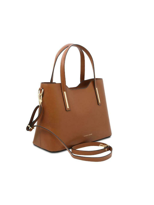Olimpia Leather Women's Bag Handbag Tabac Brown