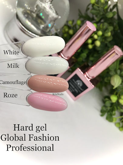 Global Fashion Bauherren-Gel Falsche Nagelgel 03 Milk 15ml
