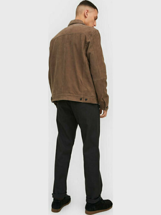 Trousers Chino Elastic in Relaxed Fit Black