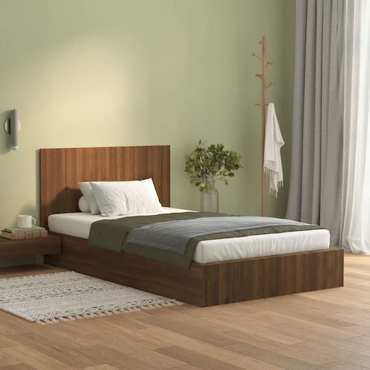 vidaXL Wooden Bed Headboard Brown Oak 120x80cm