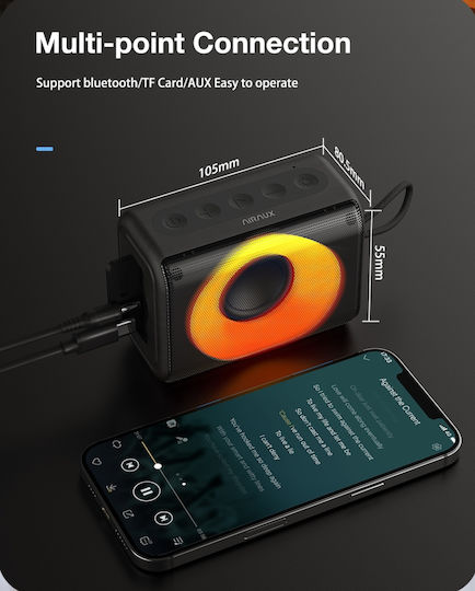 BlitzWolf Airaux Bluetooth Speaker 10W with Battery Life up to 5 hours Black