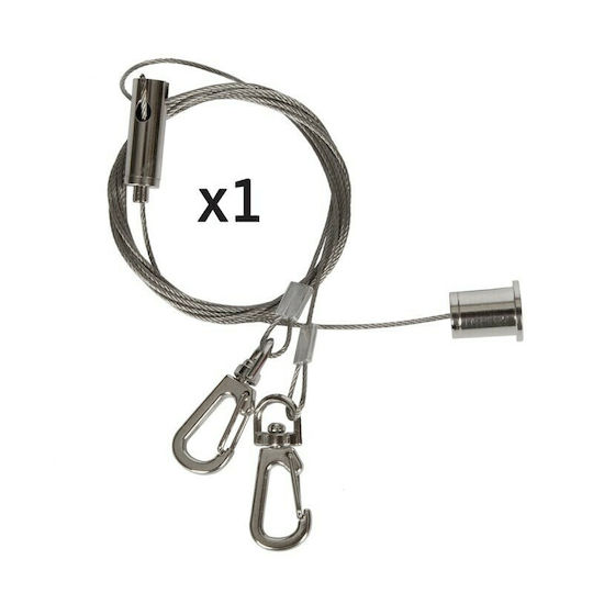 VK Lighting Commercial Bell Light 120W Natural White 12000lm with Built-in LED Silver Ø41xH35.5cm