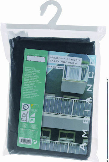 Umbră pentru verandă 76x445cm Rectangular Separator de Umbrire Gri 0.76x4.45m
