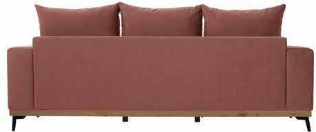 Portofino Colțar Canapea cu Unghi Reversibil Roz 240x165x92cm
