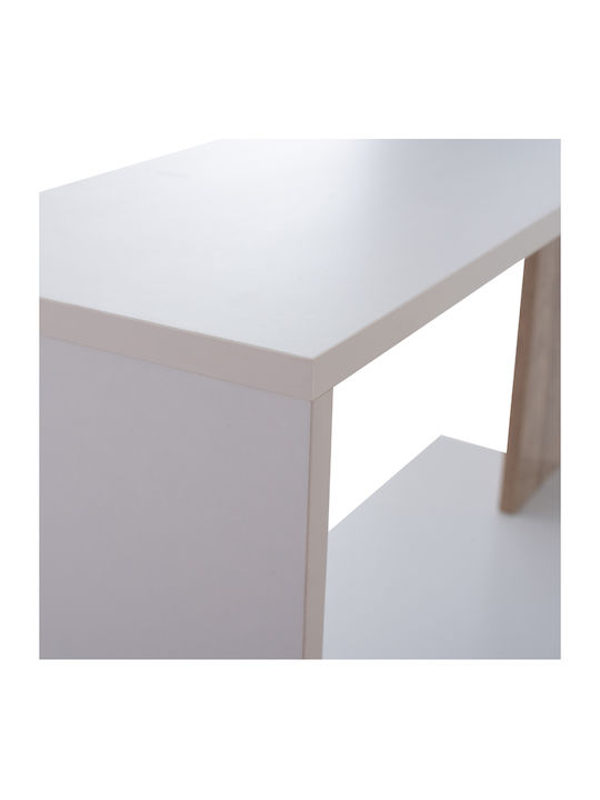 Bookcase Harvey White 80x23x141cm
