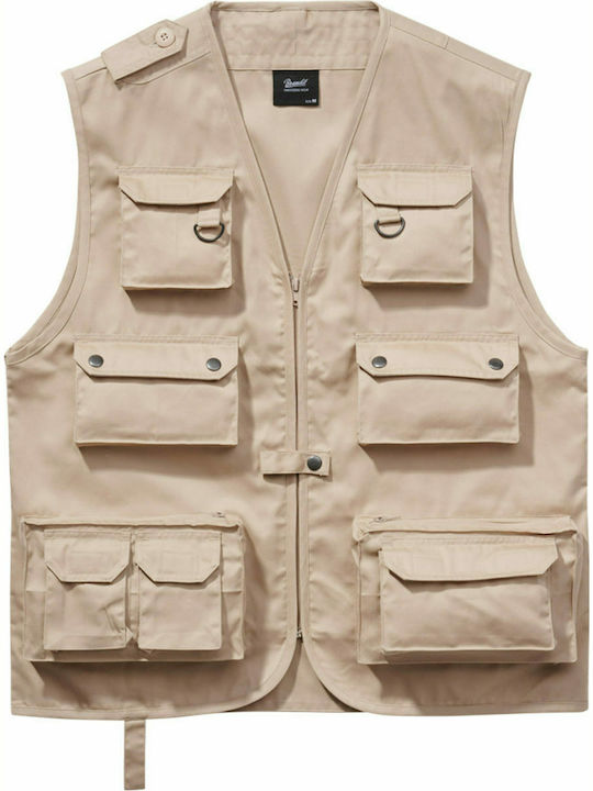 Αμάνικο Μπουφάν Beige