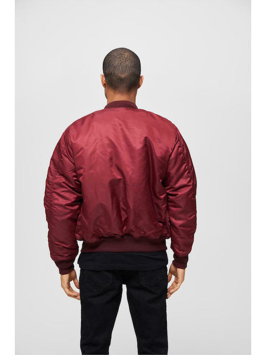 Brandit Geci Bomber cu Două Fețe Burgundy