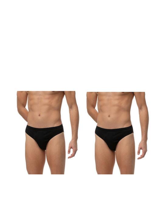 Forward Ανδρικά Σλιπ Μαύρα 2Pack