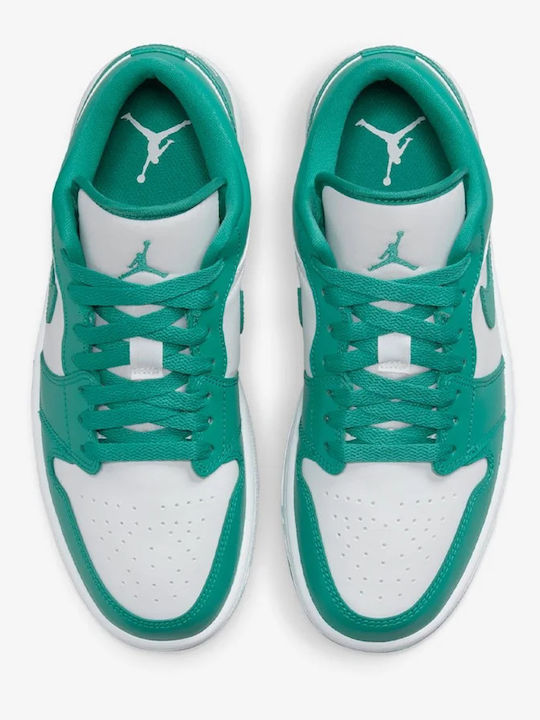 Air  1 Low Damen Sneakers White / New Emerald