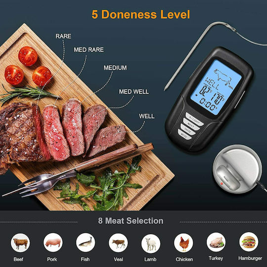 Factory AAL3 Wireless Electronical Cooking Thermometer with Probe -20°C / +300°C
