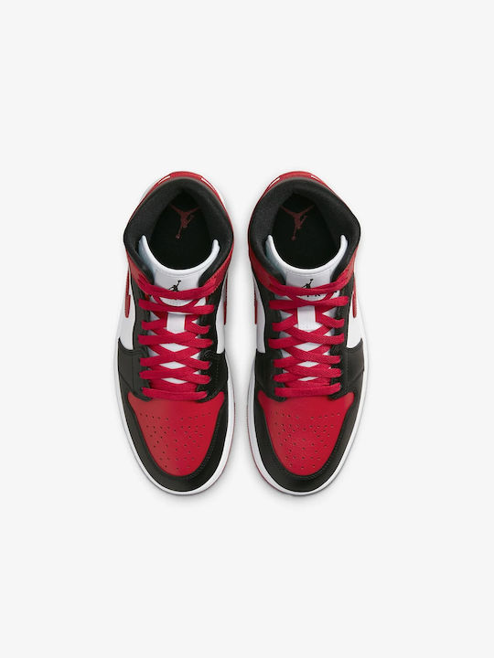 Air  1 Retro Mid Damen Stiefel White / Red / Black