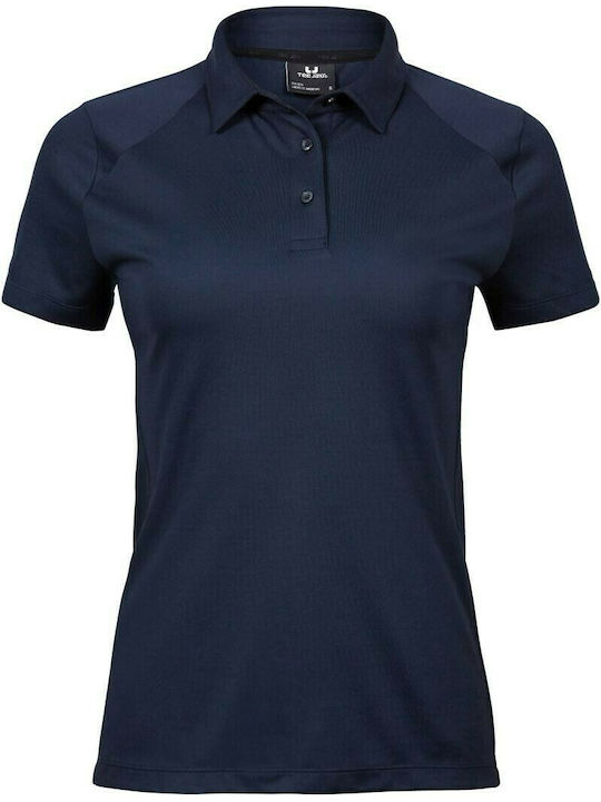 Tee Jays Luxury 145 Women's Short Sleeve Promotional Blouse Navy Blue