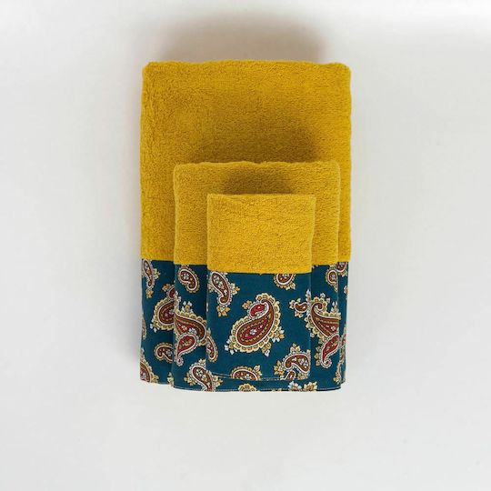 Borea Set of Towels 2 pcs Azzura Mustard Borea Set of Towels 2 pcs Azzura Mustard