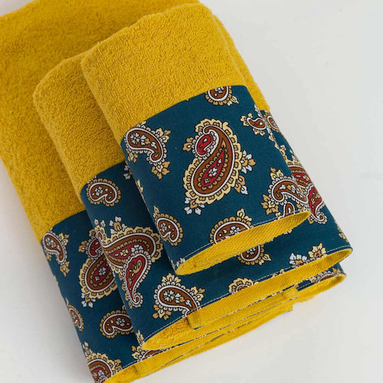 Borea Bath Towels Set of 2 pcs Azzura Mustard