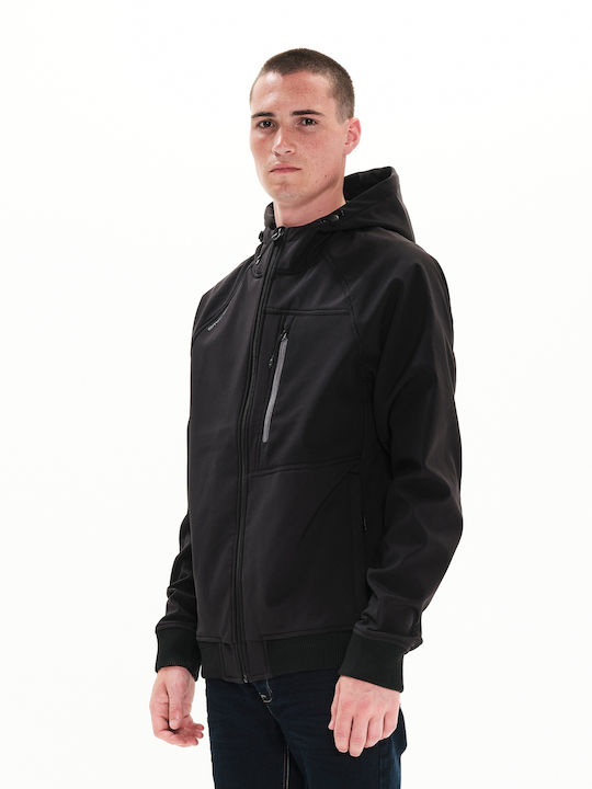 Winter Jacket Waterproof and Windproof Black