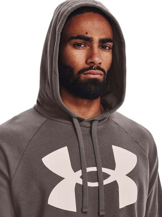 Rival Big Logo Sweatshirt für Herren mit Kapuze Braun