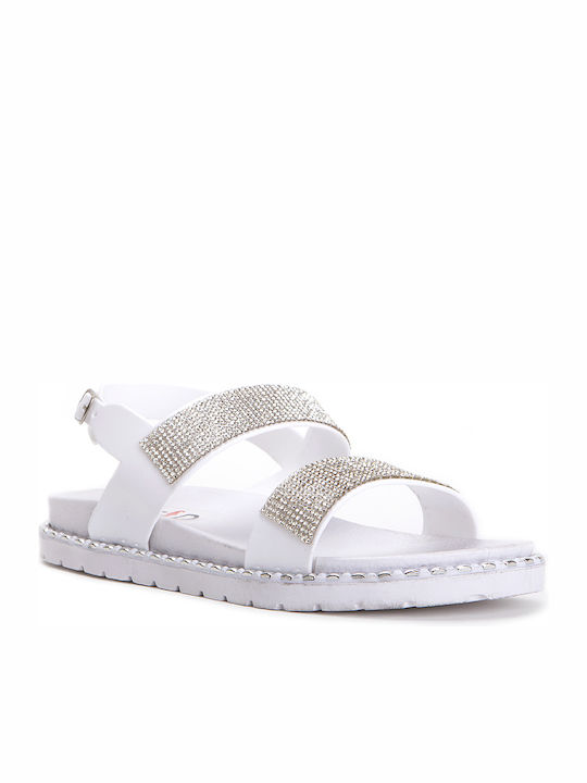 Keep Fred Elodie Women's Flat Sandals in White Color