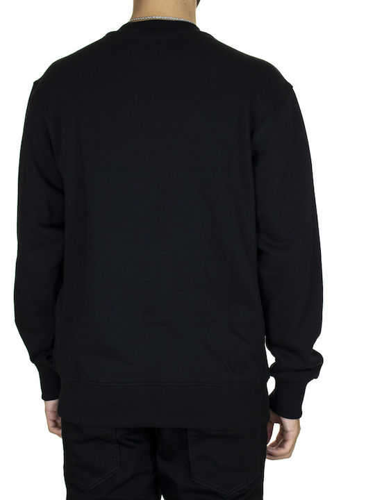 Versace V-emblem Rub Men's Sweatshirt Black