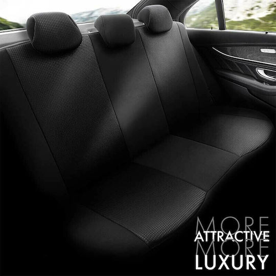 Otom Front Car Covers 11pcs Cotton Tempo Design Black