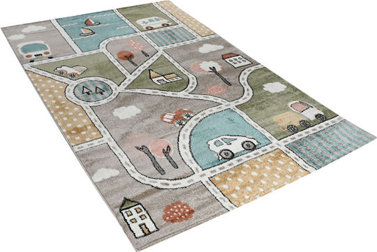 Balsan Carousel Kids Rug Drumul Multicolor 160x230cm Balsan Carousel Kids Rug Drumul Multicolor 160x230cm