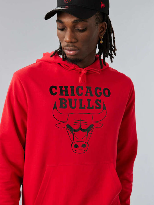 Chicago Bulls Φούτερ με Κουκούλα Κόκκινο