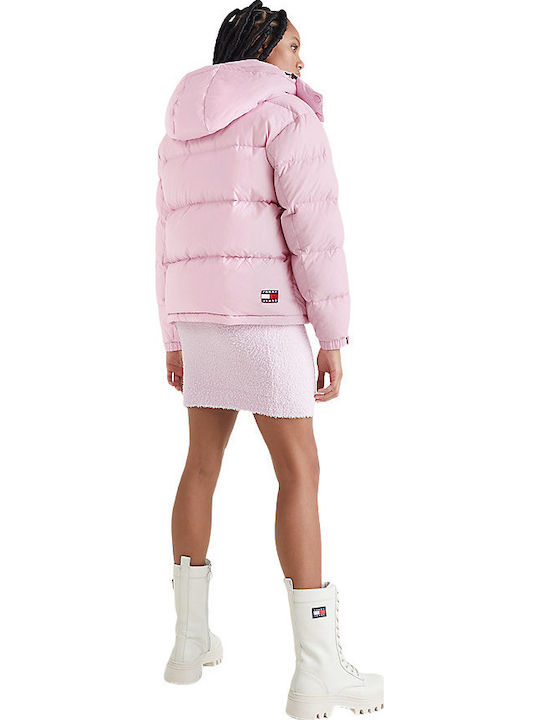 Alaska Kurz Damen Puffer Jacke für Winter Rosa