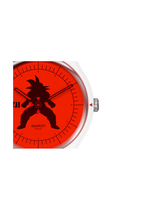 Swatch Vegeta Dragonball Z Uhr Batterie mit Kautschukarmband