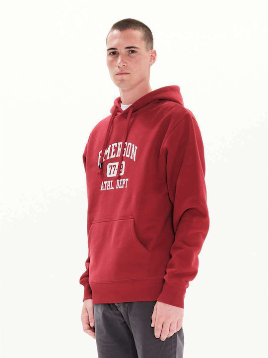 Emerson Herren Sweatshirt mit Kapuze Rot