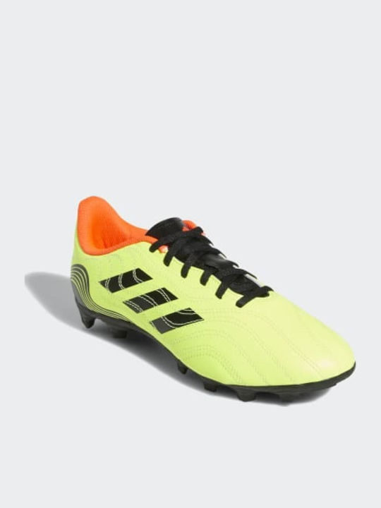 adidas Copa Sense.4 Football Shoes with Cleats Team Solar Yellow / Core Black / Solar Red