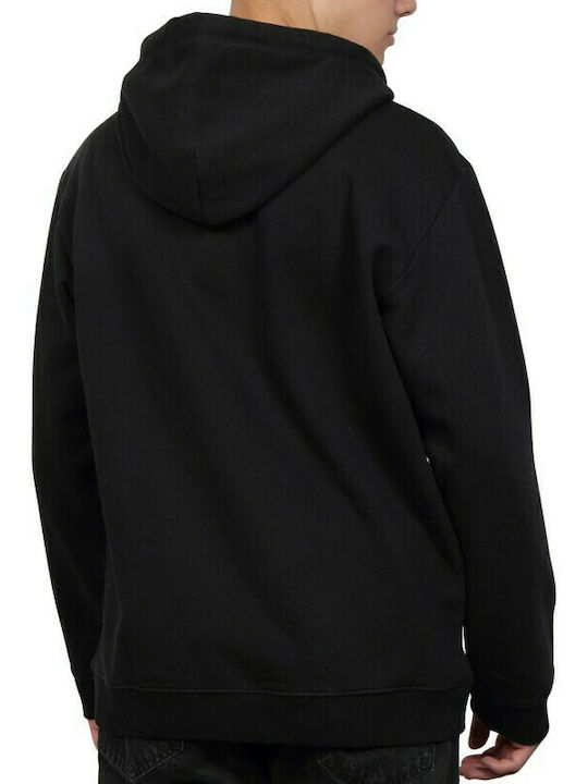 Napapijri Men's Sweatshirt with Hood & Pockets Black