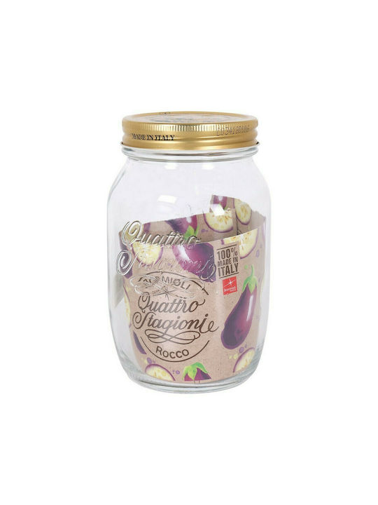 Bormioli Rocco Quatro Stagioni Vase General Use with Lid Glass Transparent 1000ml